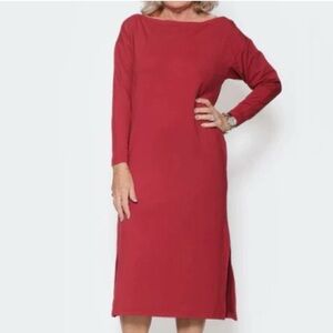 NEW! Smash + Tess All Day Scarlet Red MIDI Dress Size Small - Medium